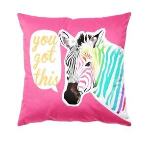Colorful Zebra Pillow Cover